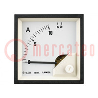 Ampèremeter; op paneel; I AC: 0÷300A; True RMS; Klasse: 1,5; 600V