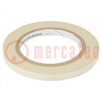 Tape: electrical insulating; W: 9mm; L: 33m; Thk: 177um; white; 5%