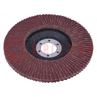 Flap grinding wheels; Ø: 125mm; Øhole: 22.2mm; Granularity: 80