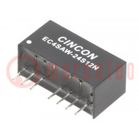 Converter: DC/DC; 5/6W; Uin: 9÷36V; Uout: 12VDC; Iout: 500mA; SIP8