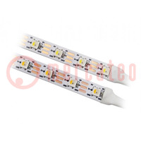 Programmable LED tape; RGBW; 5050; 5V; LED/m: 60; 10mm; white PCB