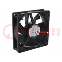 Ventilator: DC; axiaal; 92x92x25mm; 74,4m3/h; 30dBA; kogel