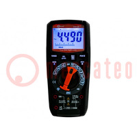 Multimètre numérique; Bluetooth; LCD; (6000); VDC: 0÷1kV; True RMS