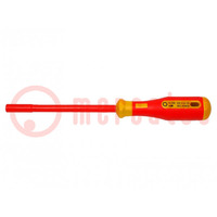 Screwdriver; insulated; 6-angles socket; HEX 4mm