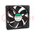 Fan: DC; axial; 12VDC; 120x120x25mm; 127.42m3/h; 34dBA; Len: 330mm
