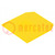 End/partition plate; yellow; Width: 1mm; polyamide; -25÷100°C
