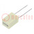Capacitor: polyester; 220nF; 140VAC; 250VDC; 5mm; ±10%; 7.2x6x11mm