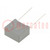Capacitor: polyester; 1uF; 250VDC; 15mm; ±10%; 18x10x16mm; THT