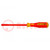 Screwdriver; insulated; 6-angles socket; HEX 4mm