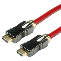 ROLINE HDMI 8K (7680 x 4320) Ultra HD Cable met Ethernet, M/M, rood, 2 m
