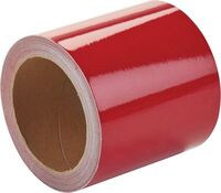 Markierband - Rot, 10 cm x 11 m, Reflexfolie, Auto-/LKW-Markierung, Einfarbig