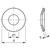 Skizze zu DIN2093A 35.5x18.3x2.0 rugóacél foszfátozott és olajozott tányérrugó