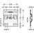 Skizze zu CAMAR fali sín 814,alsószekrény függesztőhöz 801,60x70x8 mm,horganyzott acél
