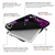 PEDEA Design Schutzhülle: purple butterfly 17,3 Zoll (43,9 cm) Notebook Laptop Tasche
