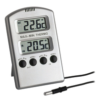 TFA-Dostmann 30.1020 Umgebungsthermometer Elektronisches Umgebungsthermometer Indoor/Outdoor Grau