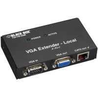 Black Box AC555A-4-R2 audio/video extender AV-zender Zwart