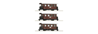 Roco 3 piece set: Narrow-gauge ribbed wagons, ÖBB częśc/akcesorium do modeli w skali Wagon