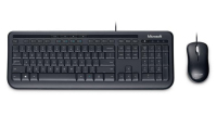 Microsoft Wired Desktop 600, DE Tastatur Maus enthalten USB QWERTZ Schwarz