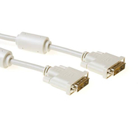 ACT DVI-D Single Link connection cable, M - M, Ivory 10.0m cable DVI 10 m