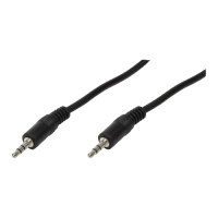 LogiLink 3.5mm - 3.5mm, 2m audio kabel Zwart