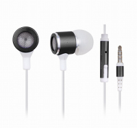 Gembird MHS-EP-001 headphones/headset Wired In-ear Calls/Music Black, White