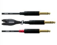 Cordial CFY 1.5 VPP audio cable 1.5 m 2 x 6.35mm 6.35mm Black