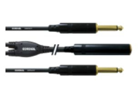 Cordial CFY 0.3 GPP câble audio 0,3 m 6,35 mm 2 x 6,35 mm Noir