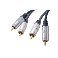 shiverpeaks sp-PROFESSIONAL Audio-Kabel 10 m 2 x RCA Blau, Chrom