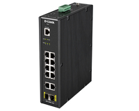 D-Link DIS-200G-12S hálózati kapcsoló Vezérelt L2 Gigabit Ethernet (10/100/1000) Fekete