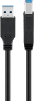 Goobay 95721 cavo USB 0,25 m USB 3.2 Gen 1 (3.1 Gen 1) USB A USB B Nero