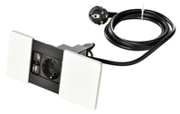 Kopp 939617016 prise de courant 2 x USB + CEE 7/3 Blanc