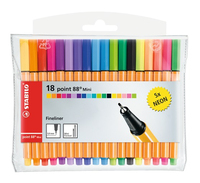 STABILO point 88 Mini penna tecnica Fine Multicolore 18 pz