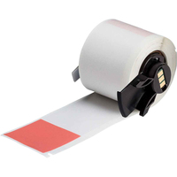 Brady PTL-34-427-RD etichetta per stampante Rosso, Trasparente Etichetta per stampante autoadesiva