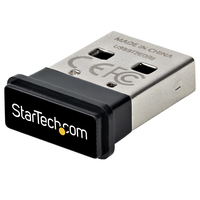 StarTech.com USB Bluetooth 5.0 Adapter, USB Bluetooth Dongle voor PC/Computer/Laptop/Toetsenbord/Muis, BT 5.0 Adapter voor Headsets, Mini USB Bluetooth Receiver, Windows/Linux