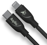 Aqiila Cablebird CB21 USB Kabel USB 2.0 1 m Lightning USB C Schwarz