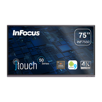 InFocus INF7550 interactive whiteboard 190.5 cm (75") 3840 x 2160 pixels Touchscreen Black HDMI