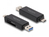DeLOCK 91004 geheugenkaartlezer USB 3.2 Gen 1 (3.1 Gen 1) Type-A/Type-C Zwart