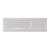 CHERRY DW 8000 clavier Souris incluse RF sans fil QWERTY Anglais américain Argent, Blanc
