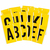 Brady 3470-LTR KIT self-adhesive label Rectangle Permanent Black, Yellow 1 pc(s)