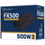 Silverstone FX500 tápegység 500 W 20+4 pin ATX Flex ATX Fekete