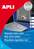 APLI 10071 selbstklebendes Etikett Silber