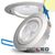 Article picture 1 - LED recessed spotlight :: silver :: 8W :: 72° :: round :: warm white :: dimmable