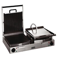 Lincat Lynx 400 Elektrischer Doppel-Panini-Grill LPG2 Kompakte, flache