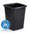 Durable ECO 90L Waste Bin Black | Strong Square Recycling Bin | DURABIN