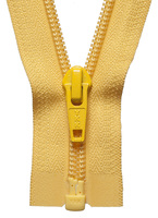 Nylon Open End Zip: 56cm: Yellow Gold