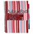 Pukka Pad Stripes Polypropylene Project Book 250 Pages A4 Blue/Pink (Pack of 3)
