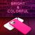 NALIA Bunte Neon Handy Hülle für iPhone 13 Mini, Matt Silikon Case Cover Bumper Pink