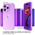 NALIA Chiaro Cover Neon compatibile con iPhone 14 Pro Custodia, Trasparente Colorato Silicone Copertura Traslucido Case Resistente, Protettiva Antiurto Sottile Bumper Morbido Gu...