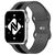 NALIA A Righe Silicone Cinturino Smart Watch compatible con Apple Watch Bracciale Ultra/SE Series 8/7/6/5/4/3/2/1, 42mm 44mm 45mm 49mm, per iWatch Orologio per Donna e Uomo Grig...