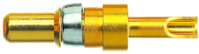 Stiftkontakt, 0,64-2,27 mm², AWG 20-16, Crimpanschluss, vergoldet, 09692827420